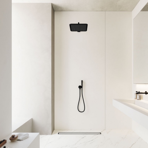 聖塔菲清水模磁磚-粉光白